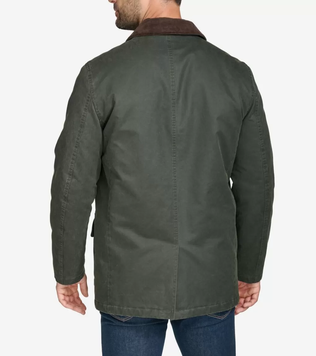 Coated Cotton Rain Jacket*Cole Haan Clearance