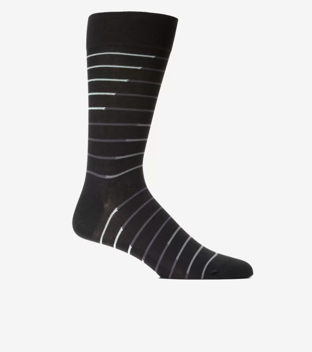 Men's Broken Stripe Dress Crew Socks*Cole Haan Clearance