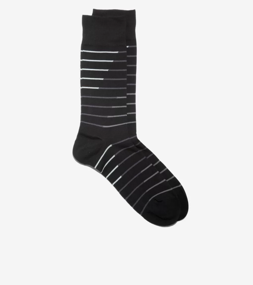 Men's Broken Stripe Dress Crew Socks*Cole Haan Clearance