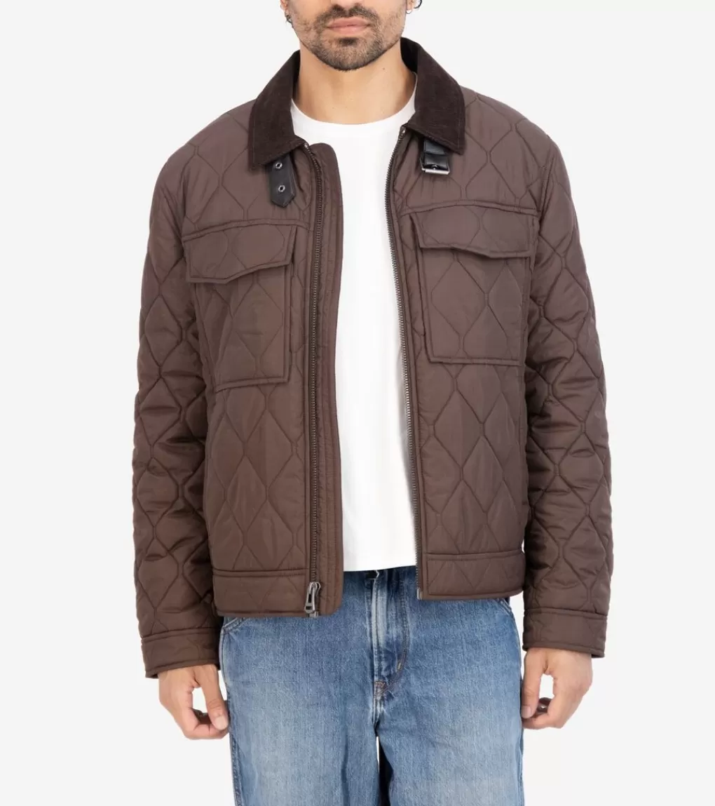 Men's Diamond-Quilted Short Jacket*Cole Haan Best Sale