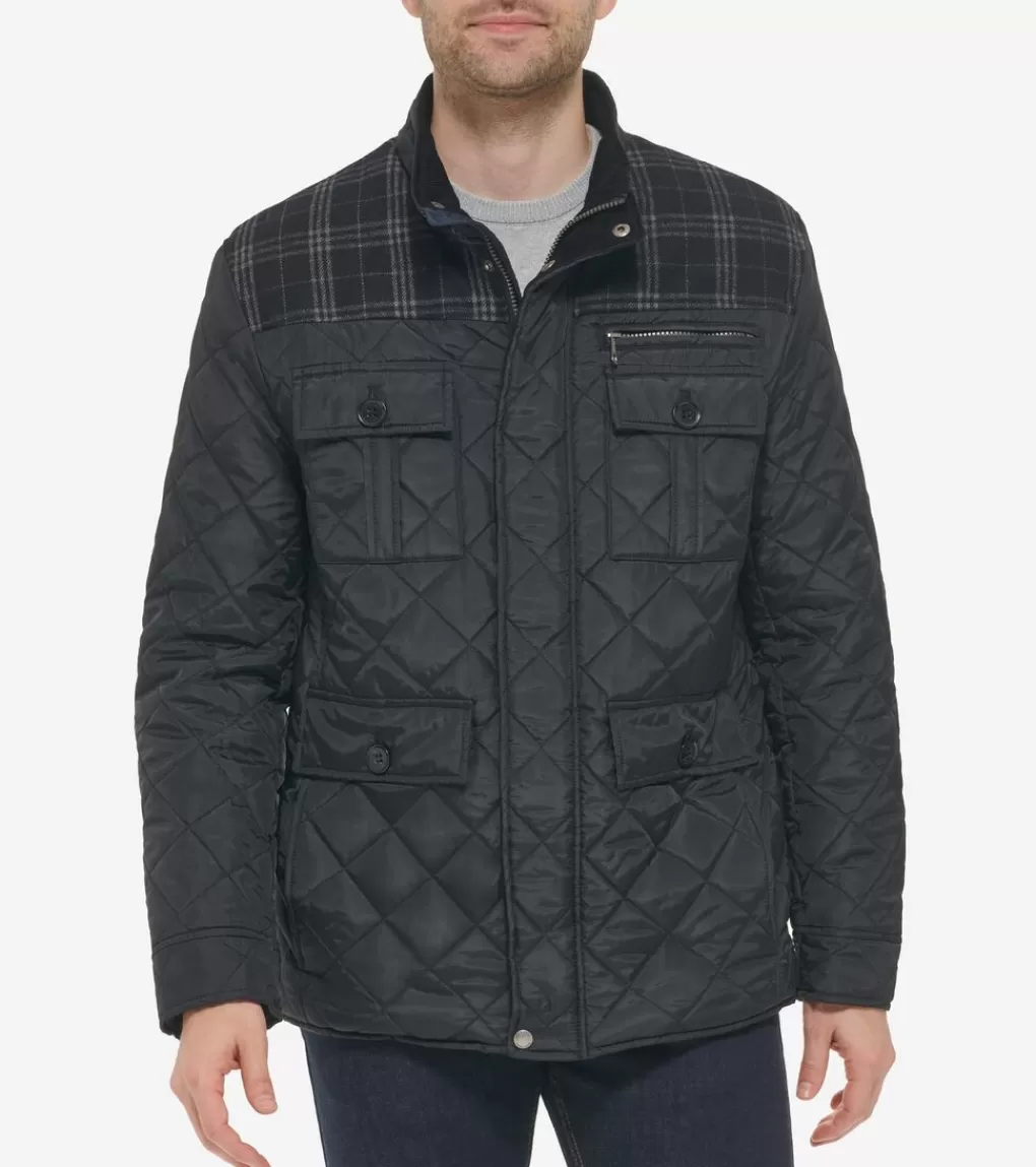 Men's Mix Media Diamond Quilted Jacket*Cole Haan Online