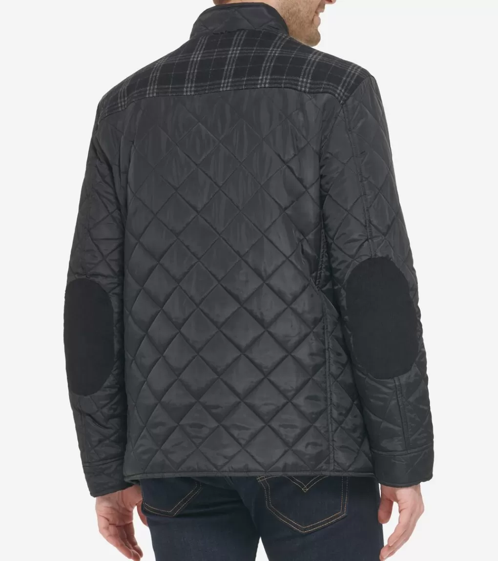 Men's Mix Media Diamond Quilted Jacket*Cole Haan Online