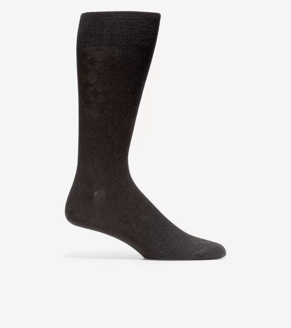 Men's Tonal Argyle Crew Socks*Cole Haan Discount