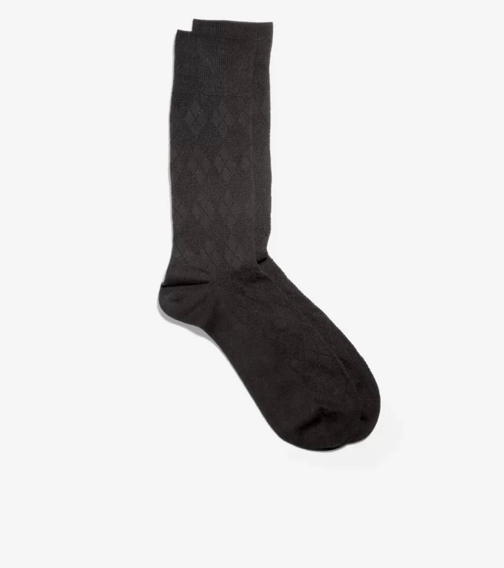 Men's Tonal Argyle Crew Socks*Cole Haan Discount