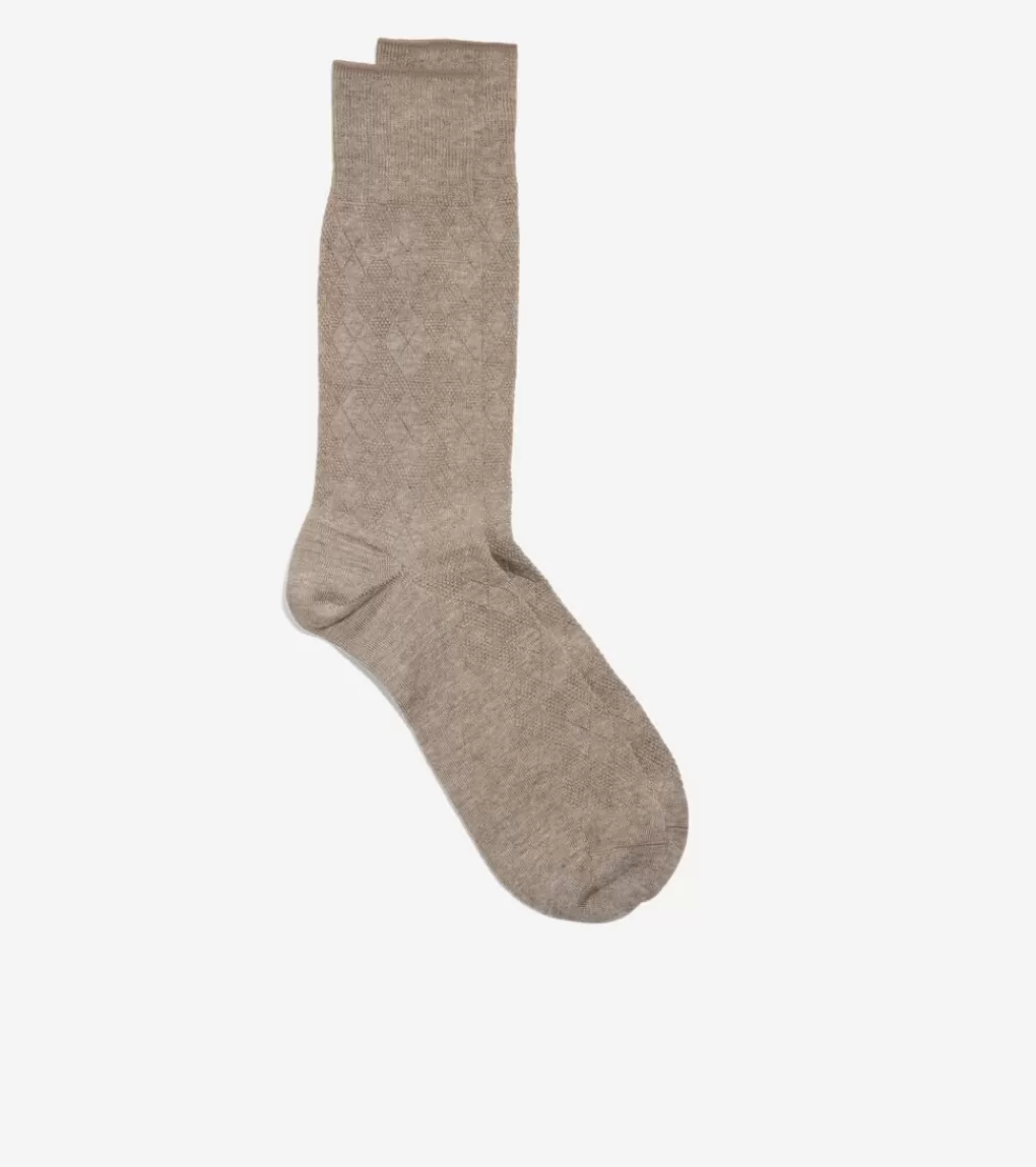 Men's Tonal Argyle Crew Socks*Cole Haan Fashion