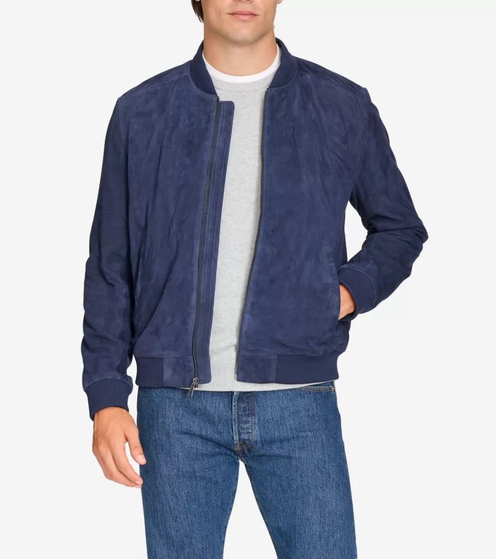 Men's Zip-Up Suede Jacket*Cole Haan Store