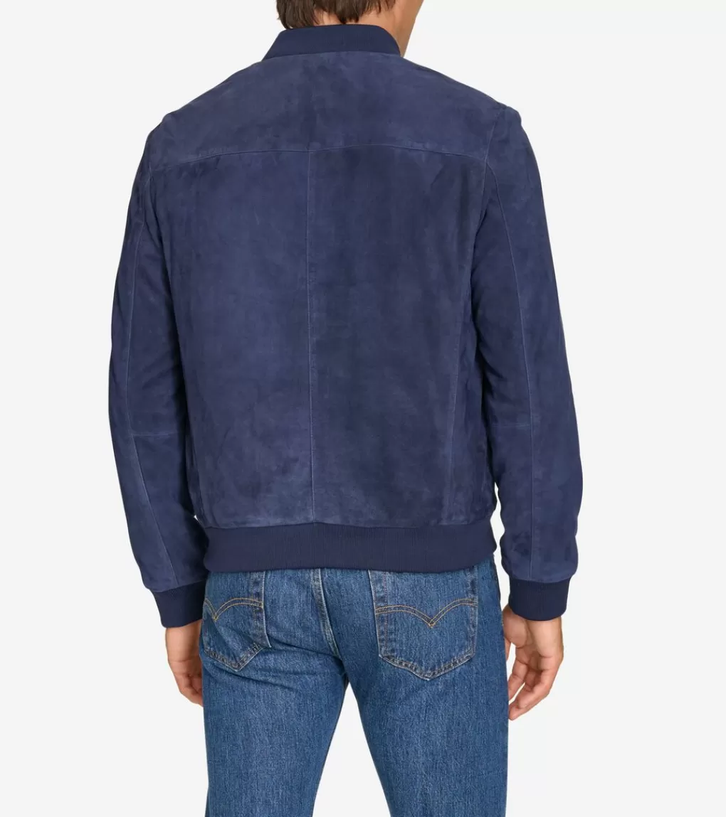 Men's Zip-Up Suede Jacket*Cole Haan Store