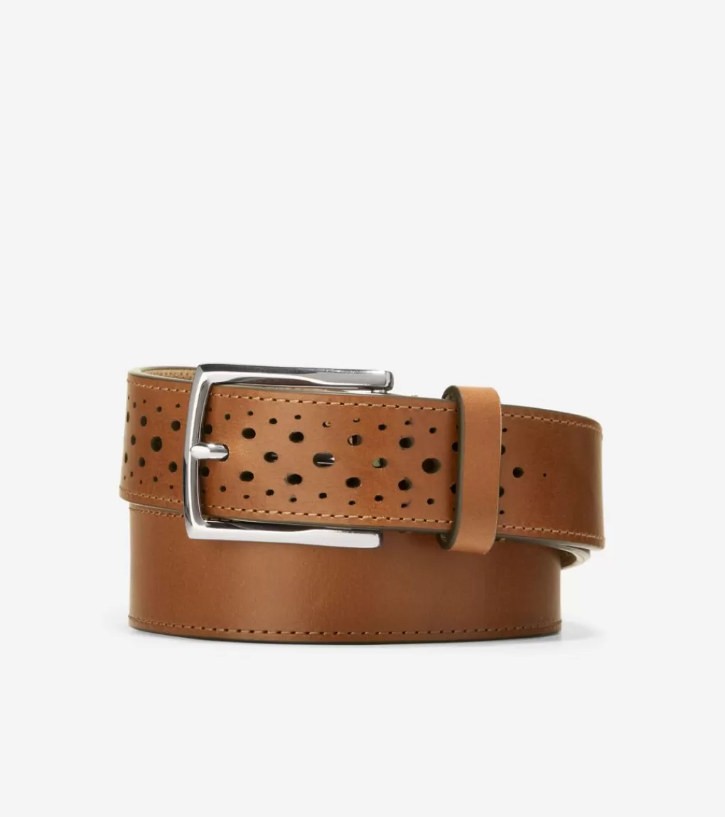 32MM Washington Perforated Belt*Cole Haan Online