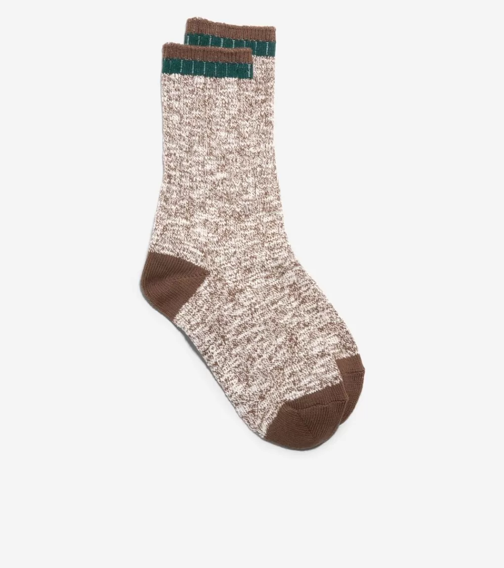 1 Pack Marled Foldover Casual Crew Socks*Cole Haan Store