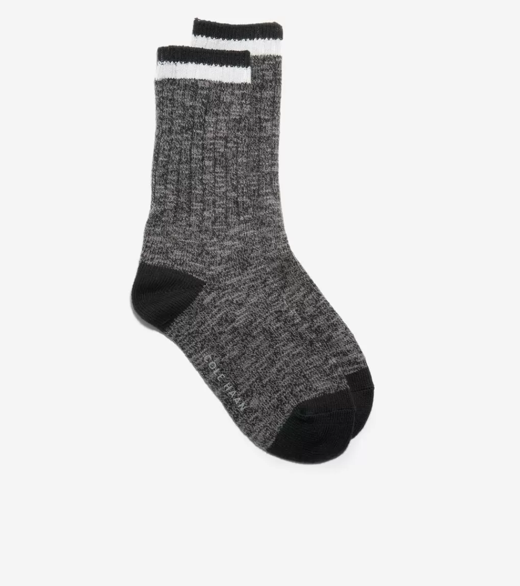 1 Pack Marled Foldover Casual Crew Socks*Cole Haan Fashion