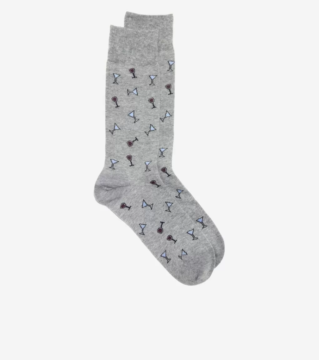 1 Pack Men's Holiday Cocktail Dress Crew Socks*Cole Haan Store