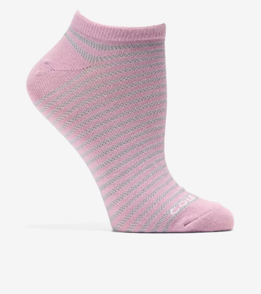 3 Pack Textured Stripe Supersoft Low Cut Socks*Cole Haan Shop