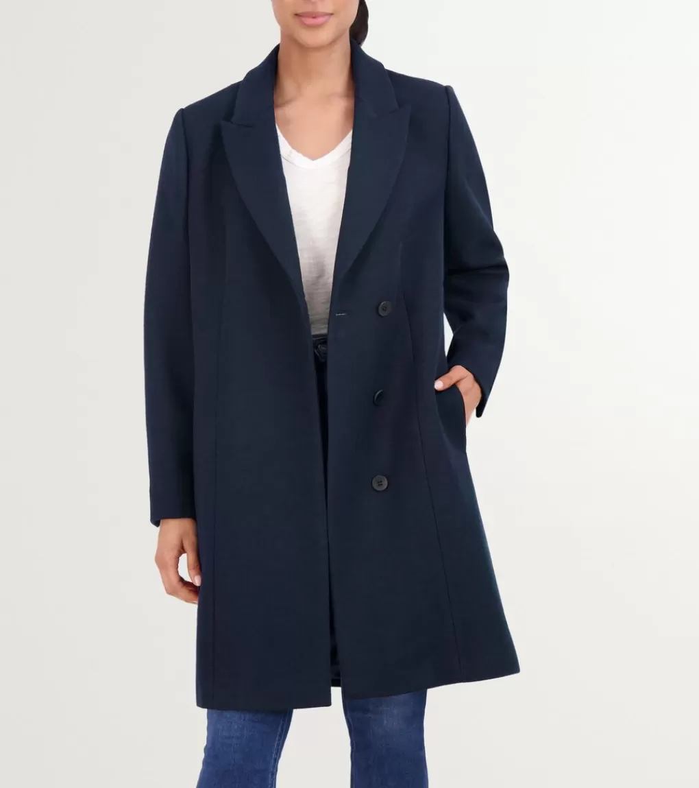 Women's Asymmetrical Peak Lapel Coat*Cole Haan Flash Sale