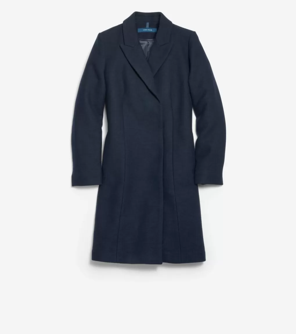 Women's Asymmetrical Peak Lapel Coat*Cole Haan Flash Sale