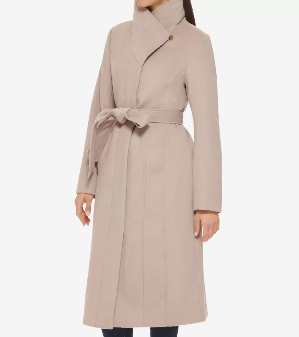 Women's Belted Long Coat*Cole Haan Hot