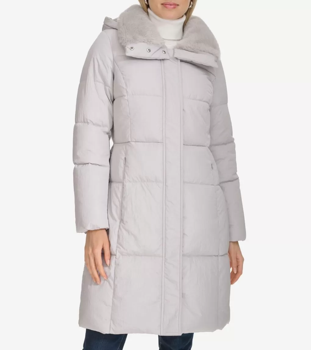 Women's Faux-Fur Collar Puffer Coat*Cole Haan Online