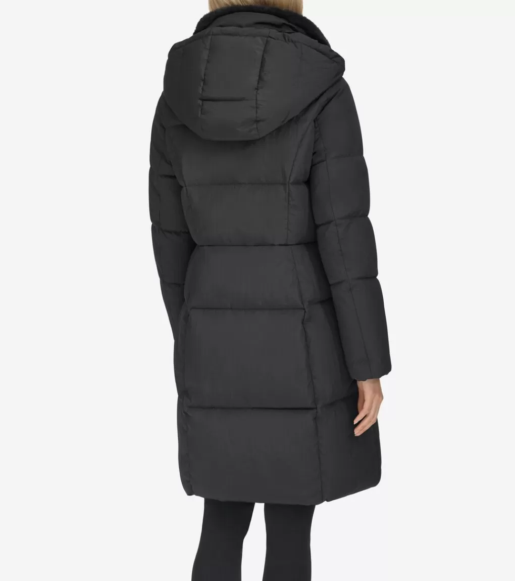 Women's Faux-Fur Collar Puffer Coat*Cole Haan Hot