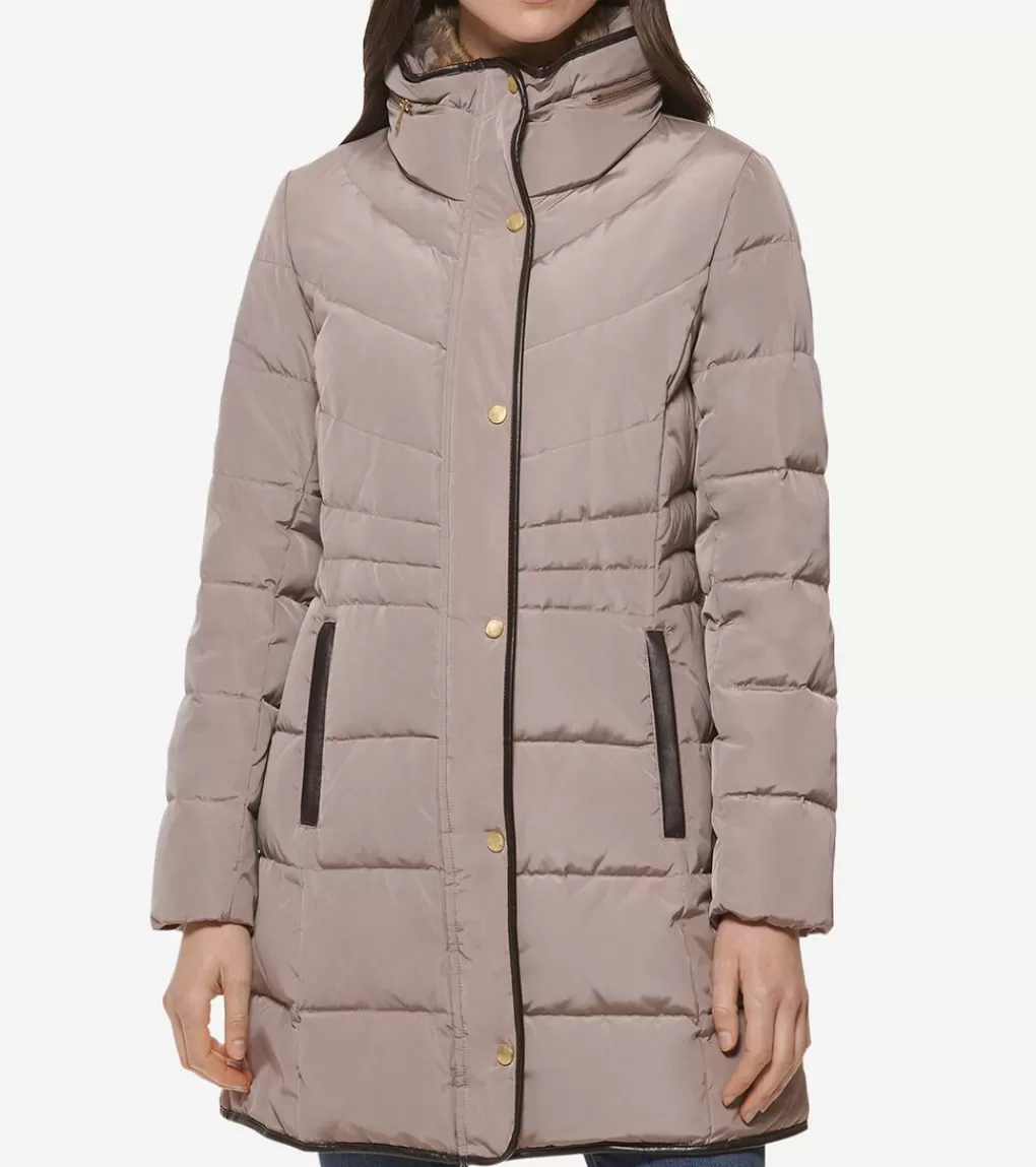 Women's Hidden-Hood Puffer Coat*Cole Haan Flash Sale