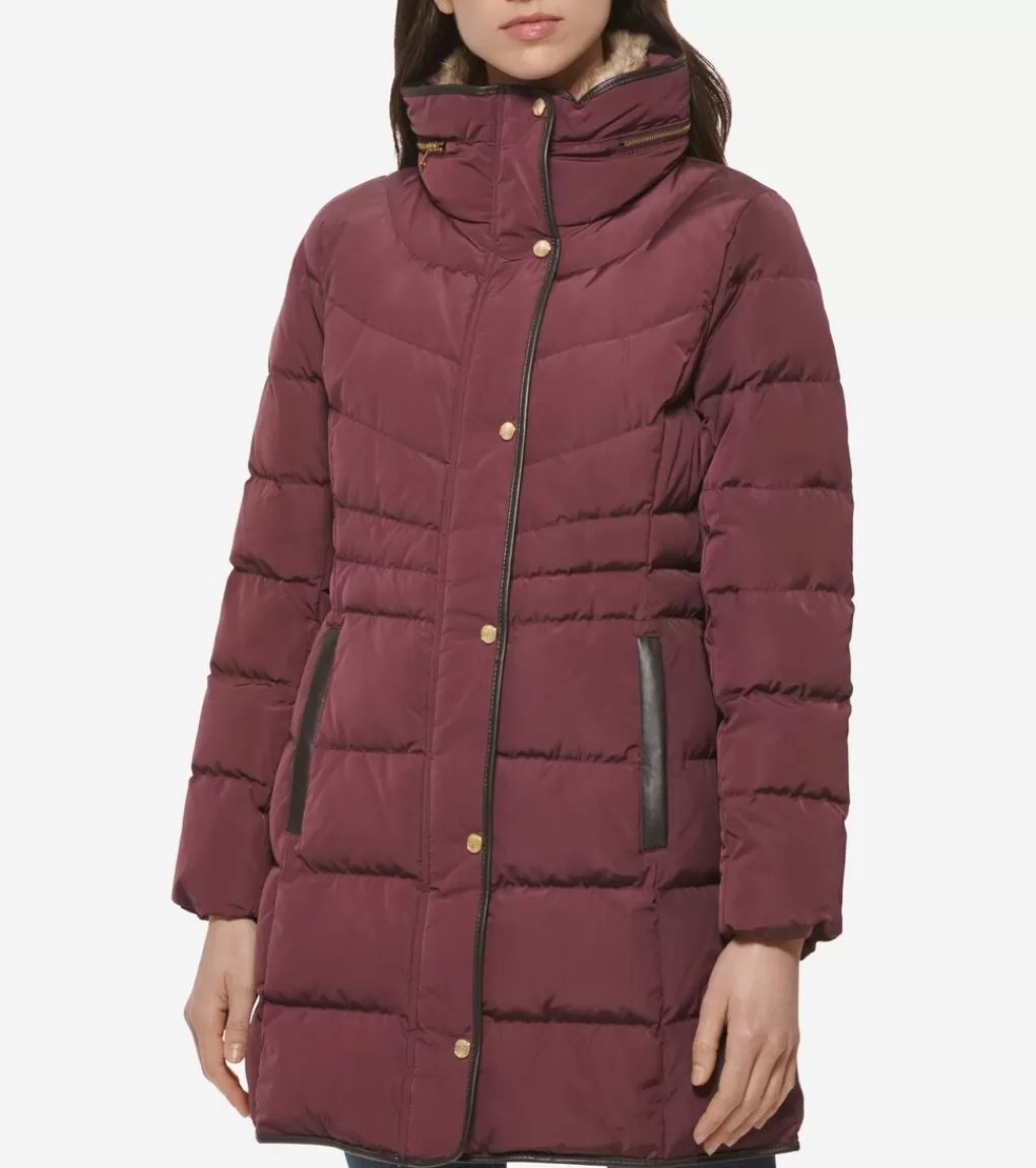 Women's Hidden-Hood Puffer Coat*Cole Haan Clearance