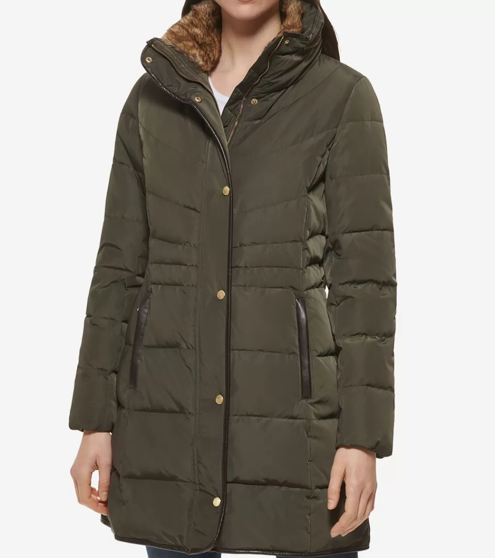 Women's Hidden-Hood Puffer Coat*Cole Haan Outlet