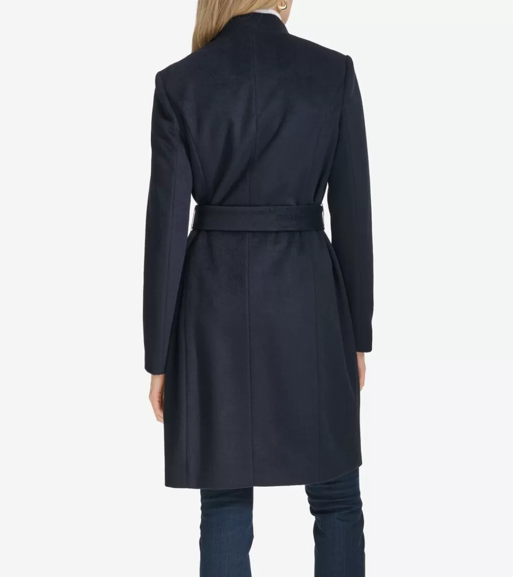 Women's Moulded Collar Wool Belted Coat*Cole Haan Best