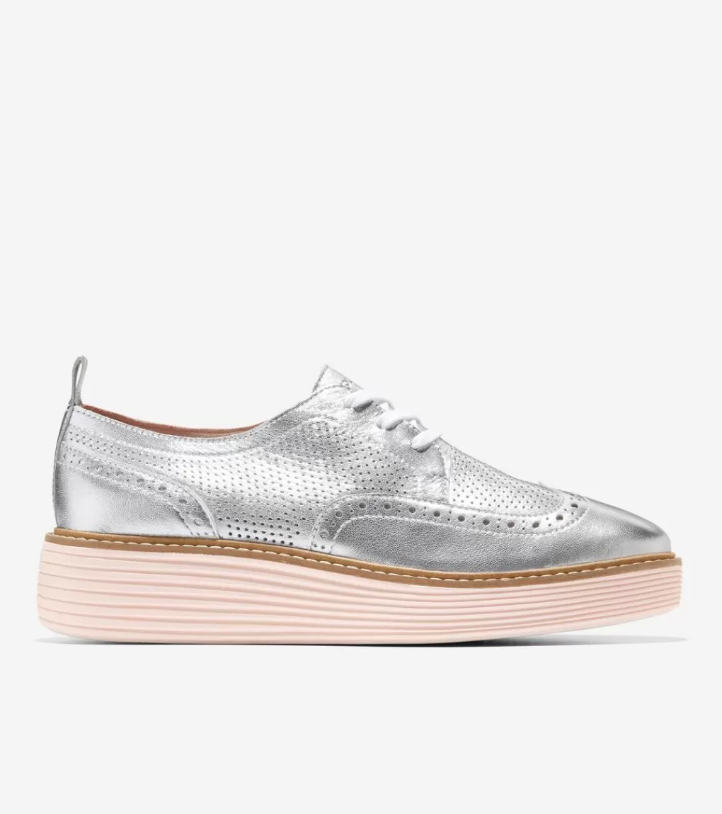 Women's ØriginalGrand Platform Wingtip Oxfords*Cole Haan Discount