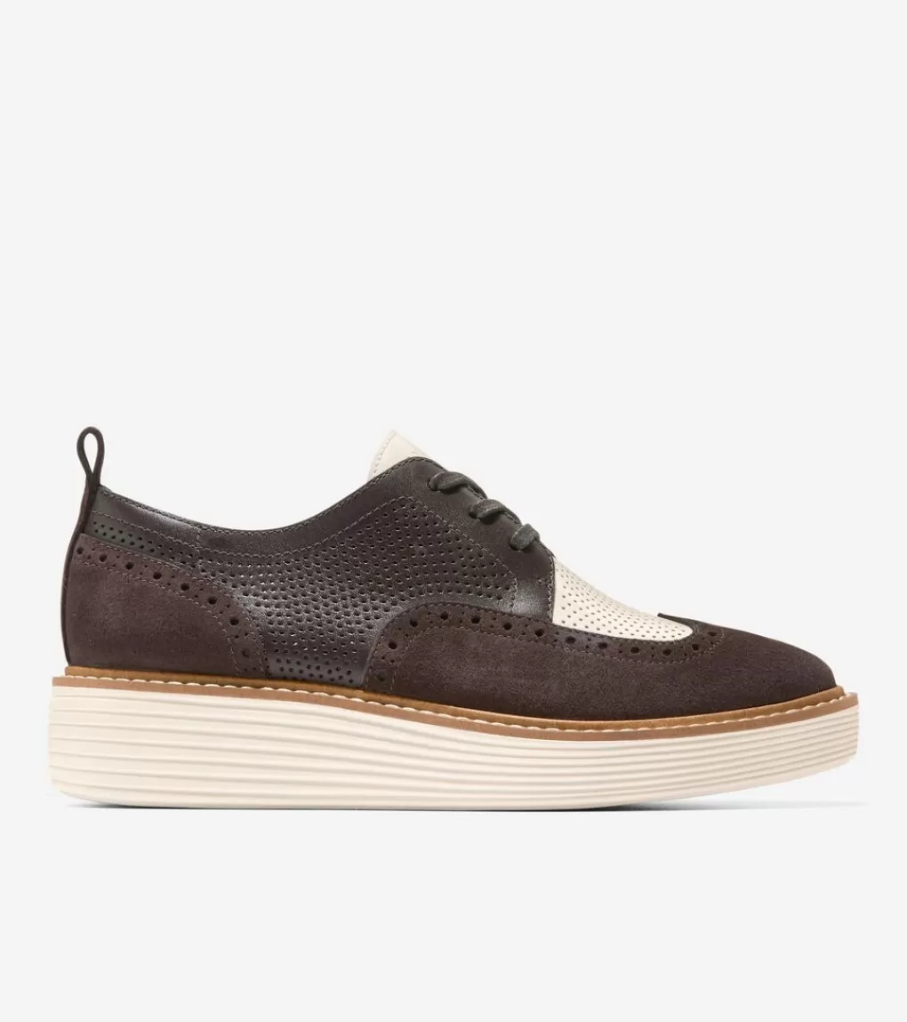 Women's ØriginalGrand Platform Wingtip Oxfords*Cole Haan Outlet