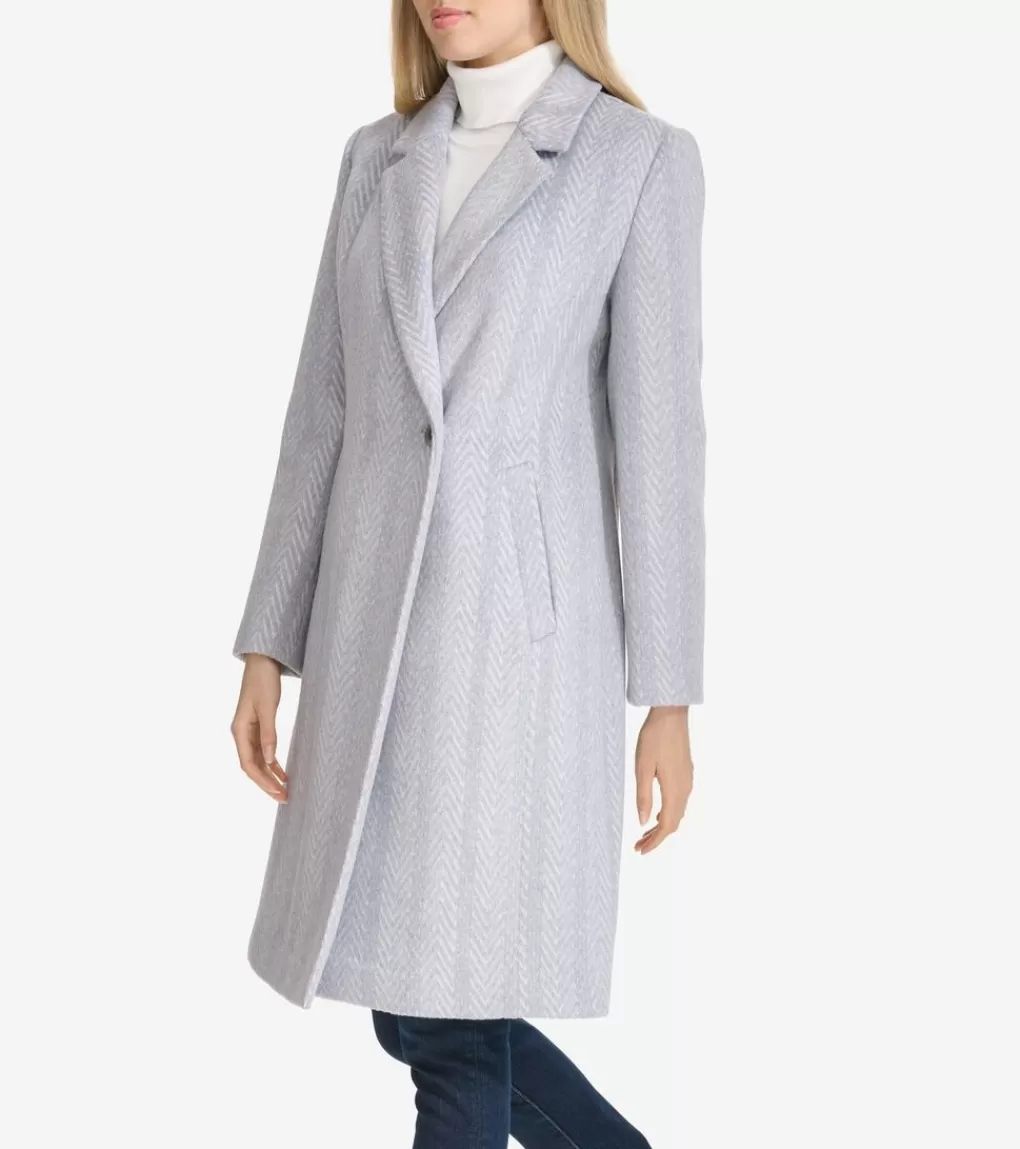 Women's Patterned Asymmetric Coat*Cole Haan Cheap