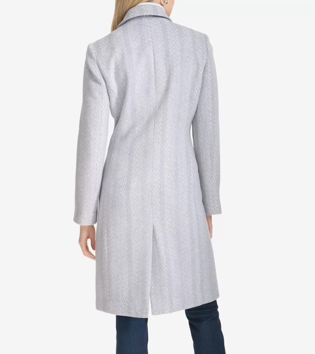 Women's Patterned Asymmetric Coat*Cole Haan Cheap