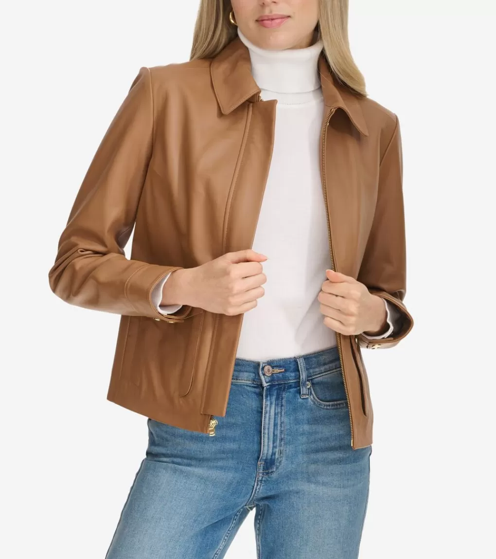 Women's Shirt Collar Trucker Jacket*Cole Haan Sale