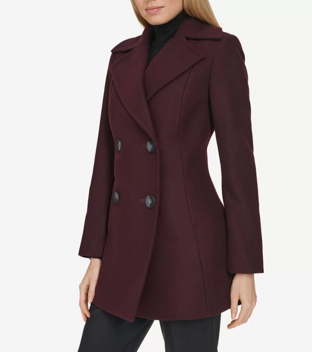 Women's Wool Peacoat*Cole Haan Sale